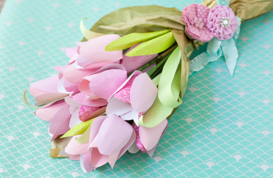Detail Cara Membuat Bunga Tulip Dengan Kertas Krep Nomer 13