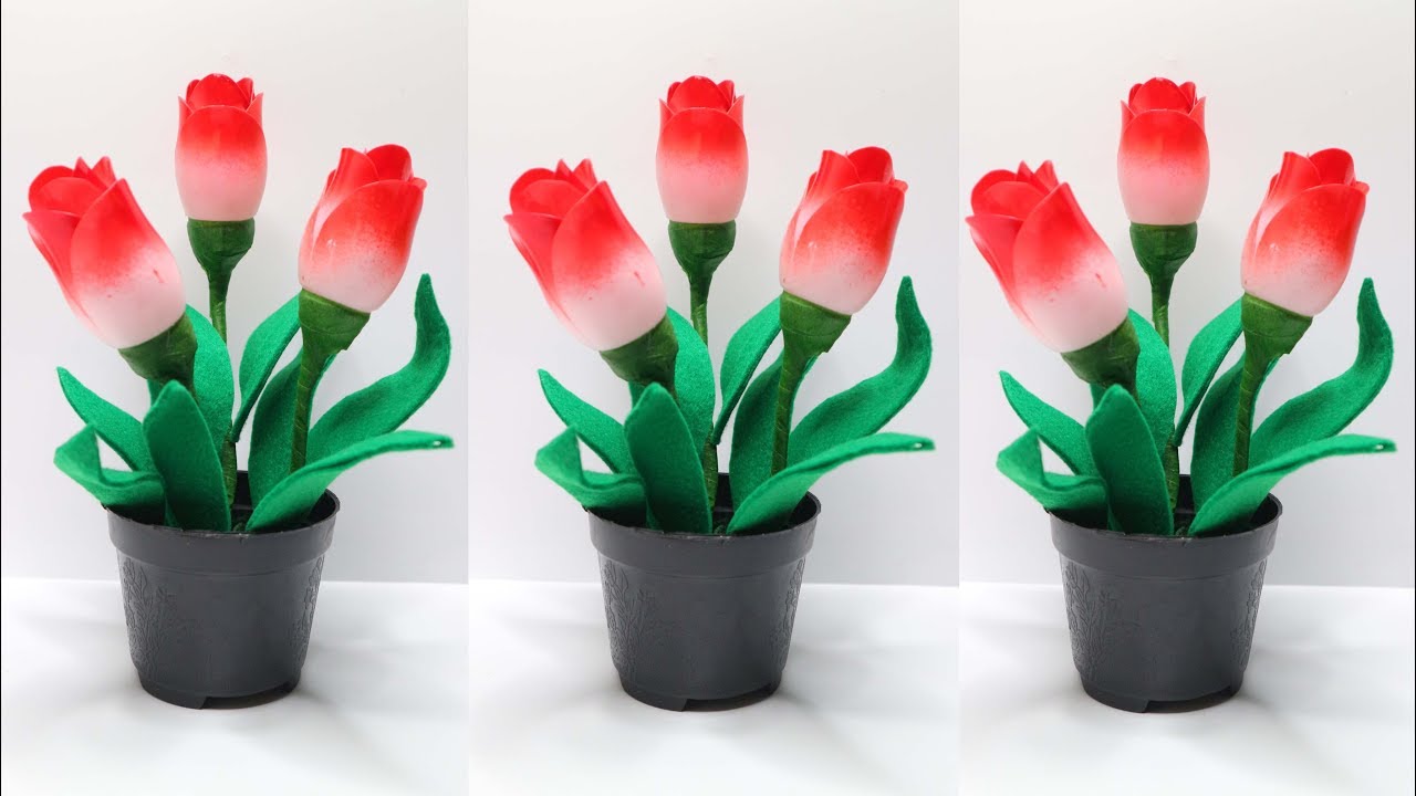 Detail Cara Membuat Bunga Tulip Dengan Kertas Krep Nomer 5