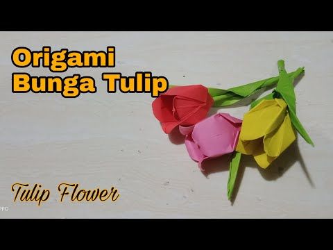 Detail Cara Membuat Bunga Tulip Dengan Kertas Origami Nomer 38