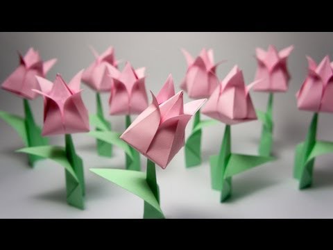 Detail Cara Membuat Bunga Tulip Dengan Kertas Origami Nomer 41