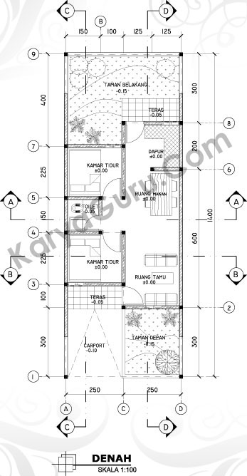 Detail Cara Membuat Denah Rumah Dengan Skala Nomer 43