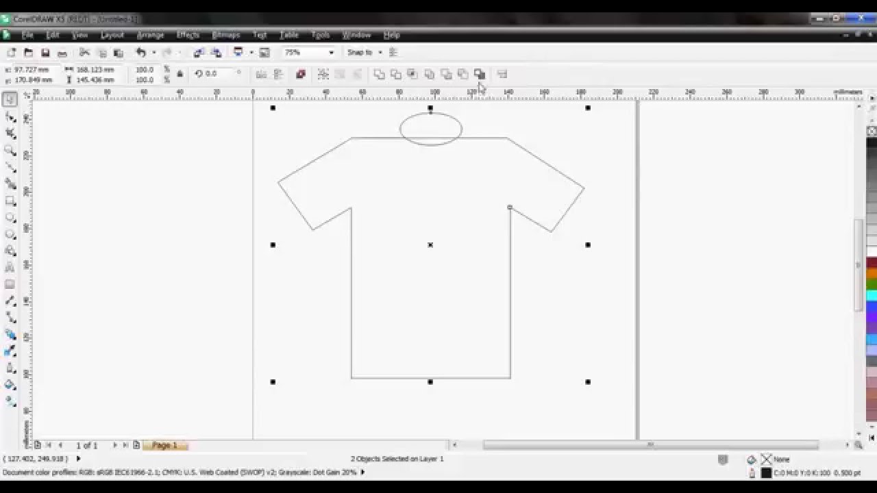 Cara Membuat Desain Baju Dengan Corel Draw - KibrisPDR