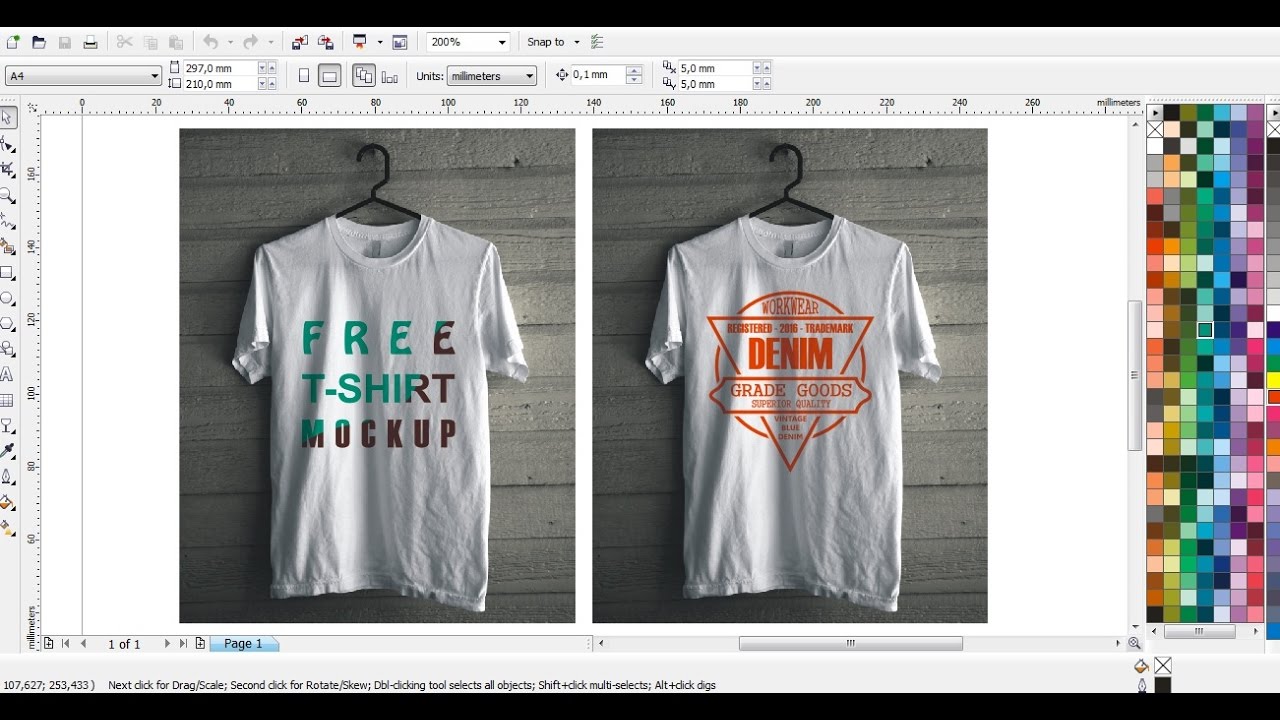 Detail Cara Membuat Desain Baju Dengan Corel Draw Nomer 15