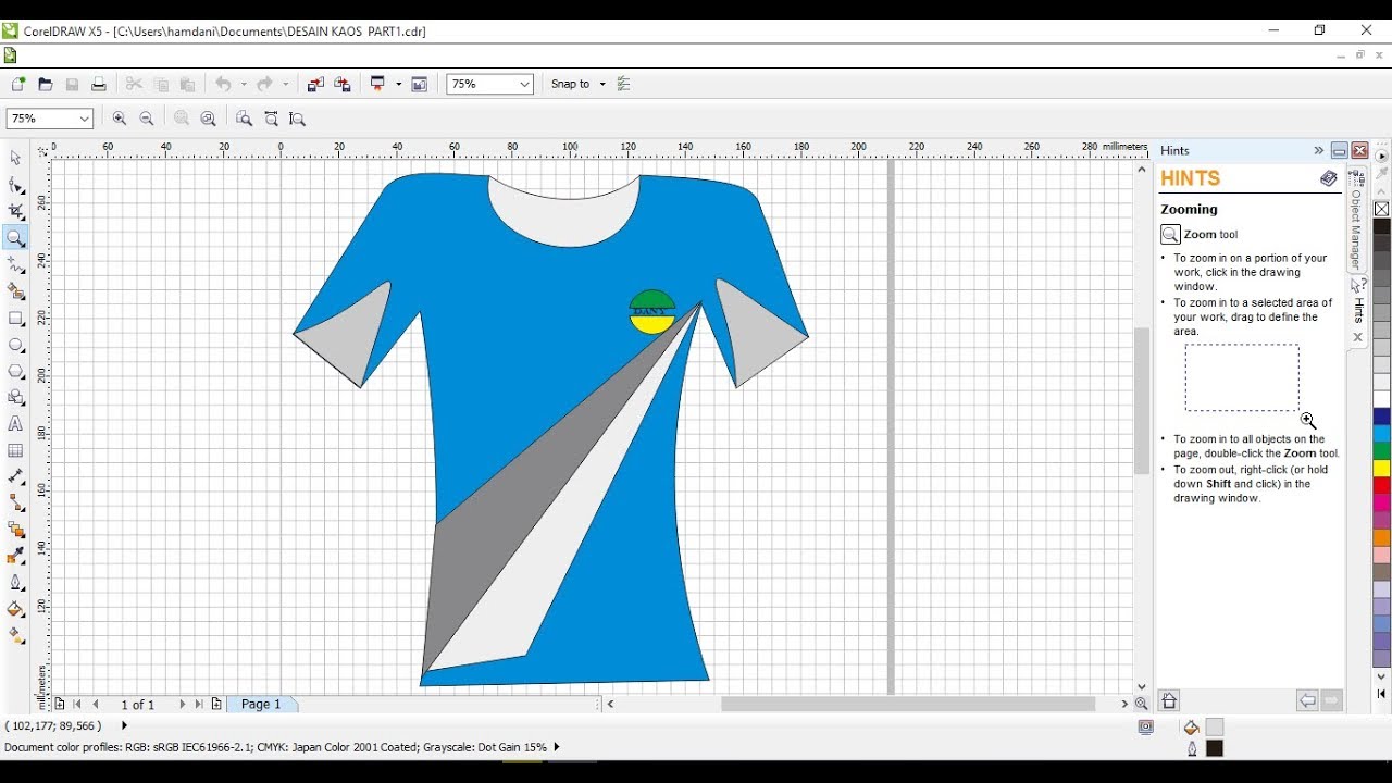 Detail Cara Membuat Desain Baju Dengan Corel Draw Nomer 18