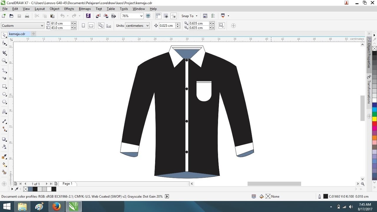 Detail Cara Membuat Desain Baju Dengan Corel Draw Nomer 5