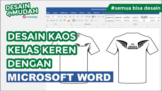 Cara Membuat Desain Baju Di Word - KibrisPDR