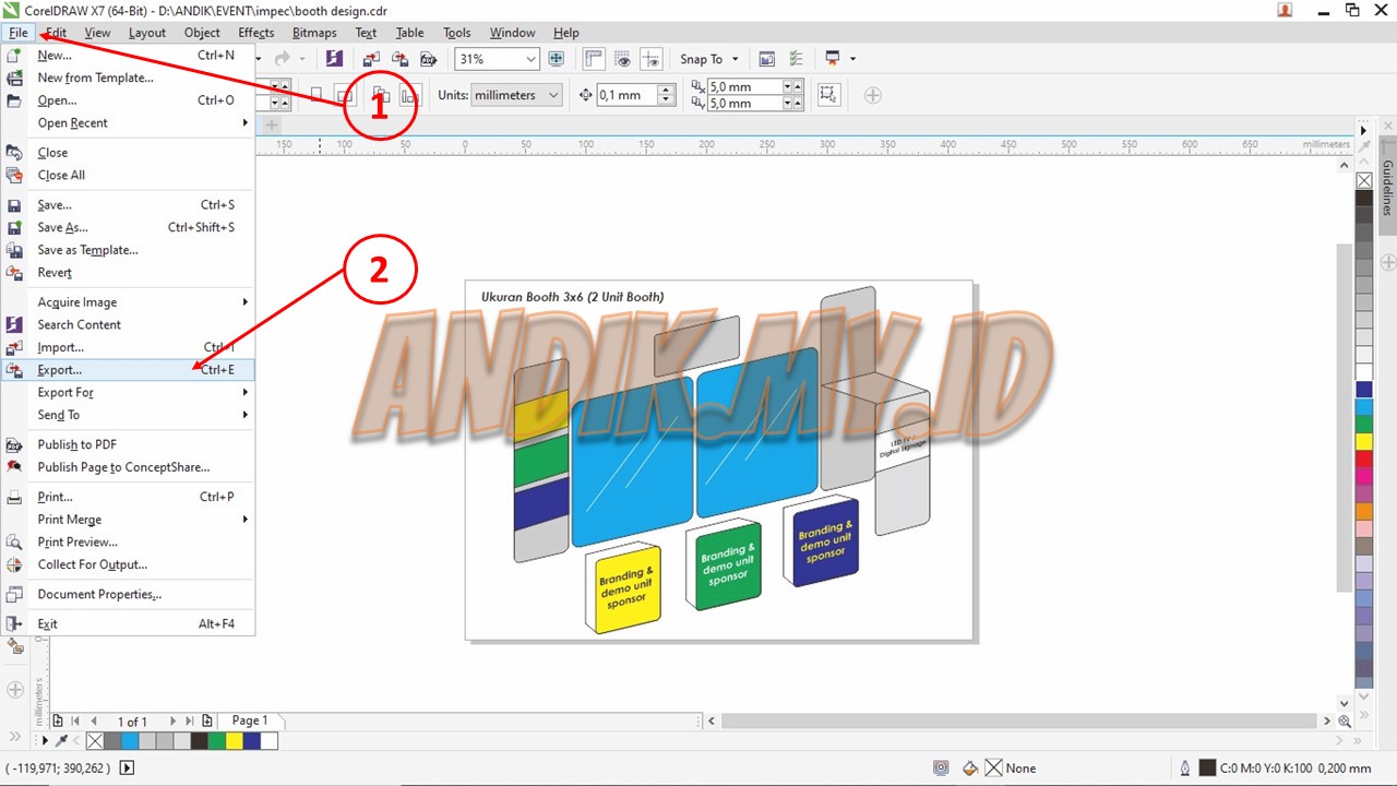 Detail Cara Membuat Desain Corel Draw X7 Nomer 12