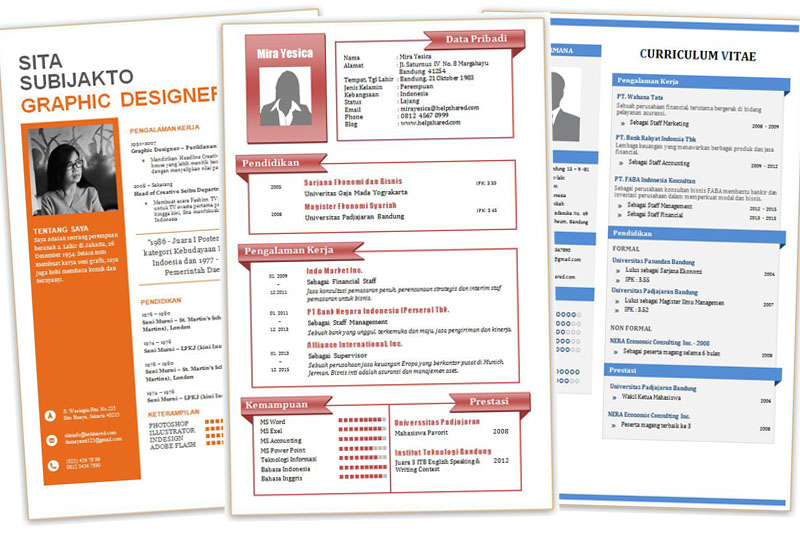 Detail Cara Membuat Desain Cv Yang Menarik Di Word Nomer 45