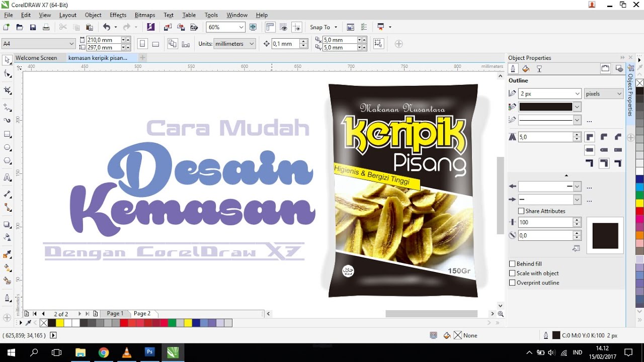 Detail Cara Membuat Desain Kemasan Produk Dengan Coreldraw Nomer 2