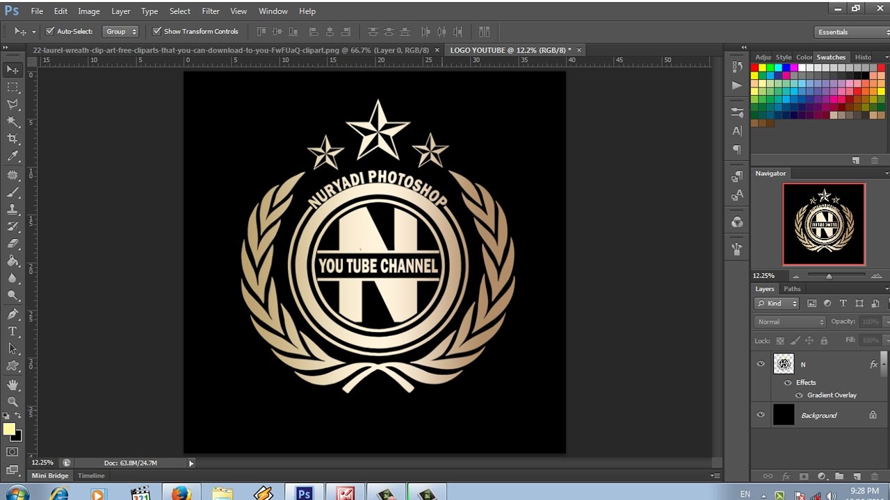 Detail Cara Membuat Desain Logo Di Photoshop Cs6 Nomer 13