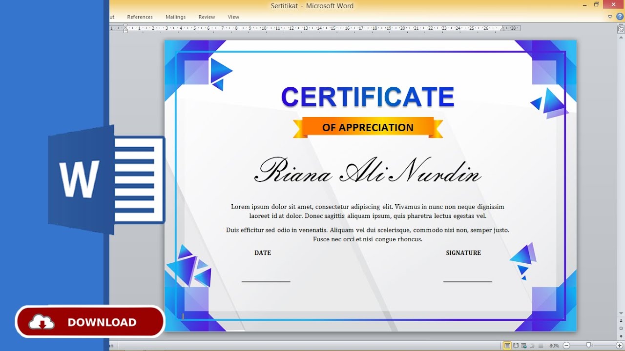 Detail Cara Membuat Desain Sertifikat Nomer 21
