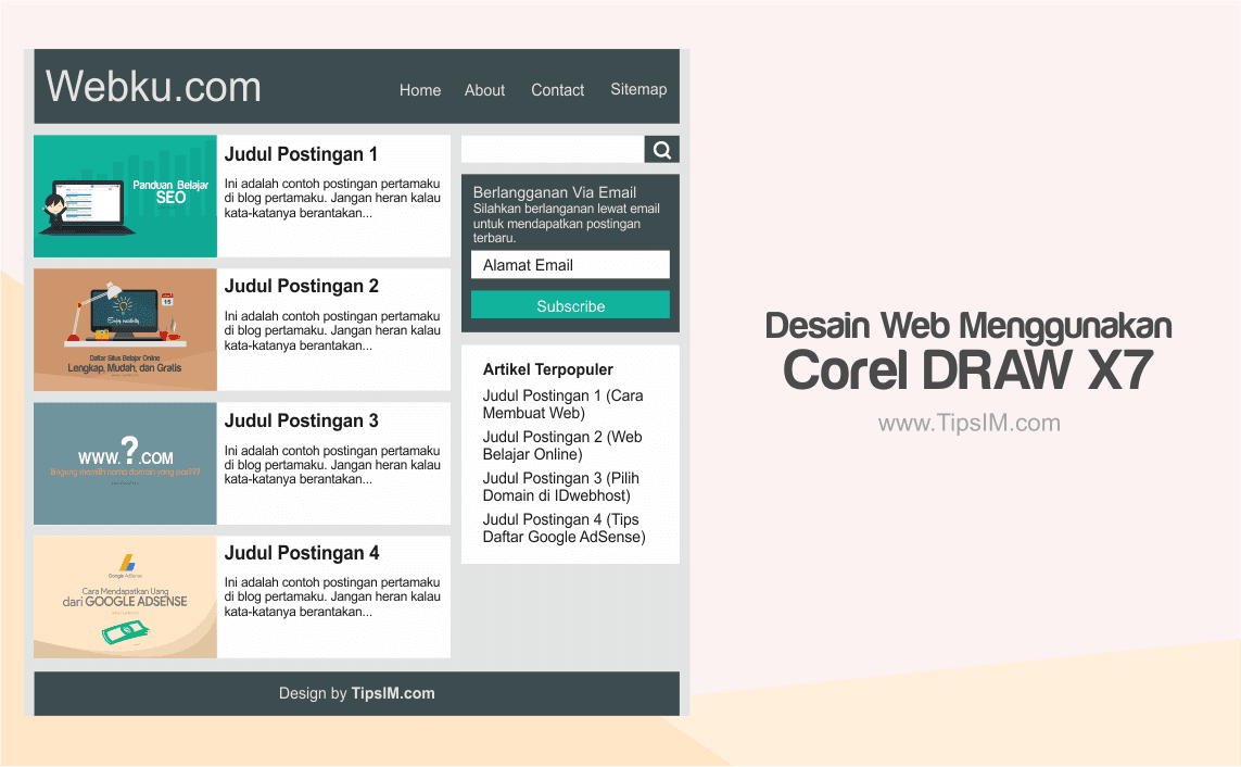 Detail Cara Membuat Desain Web Dengan Coreldraw Nomer 5