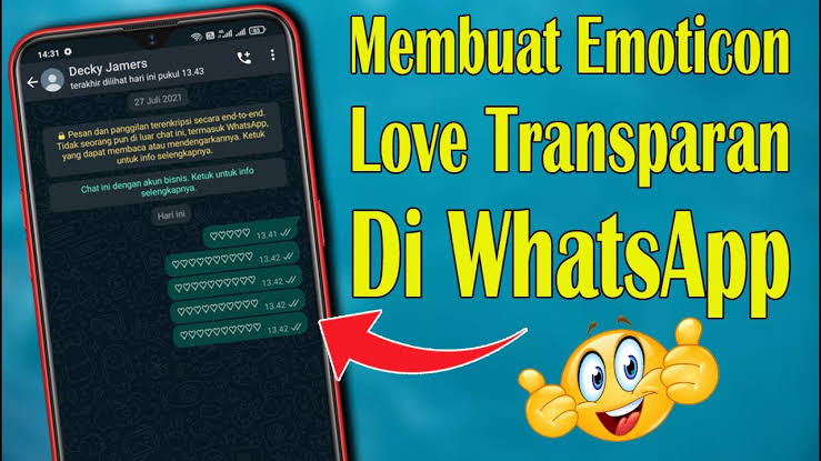 Detail Cara Membuat Emoticon Love Transparan Di Whatsapp Nomer 23