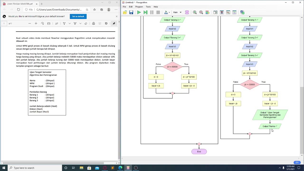 Detail Cara Membuat Flowchart Di Flowgorithm Nomer 11