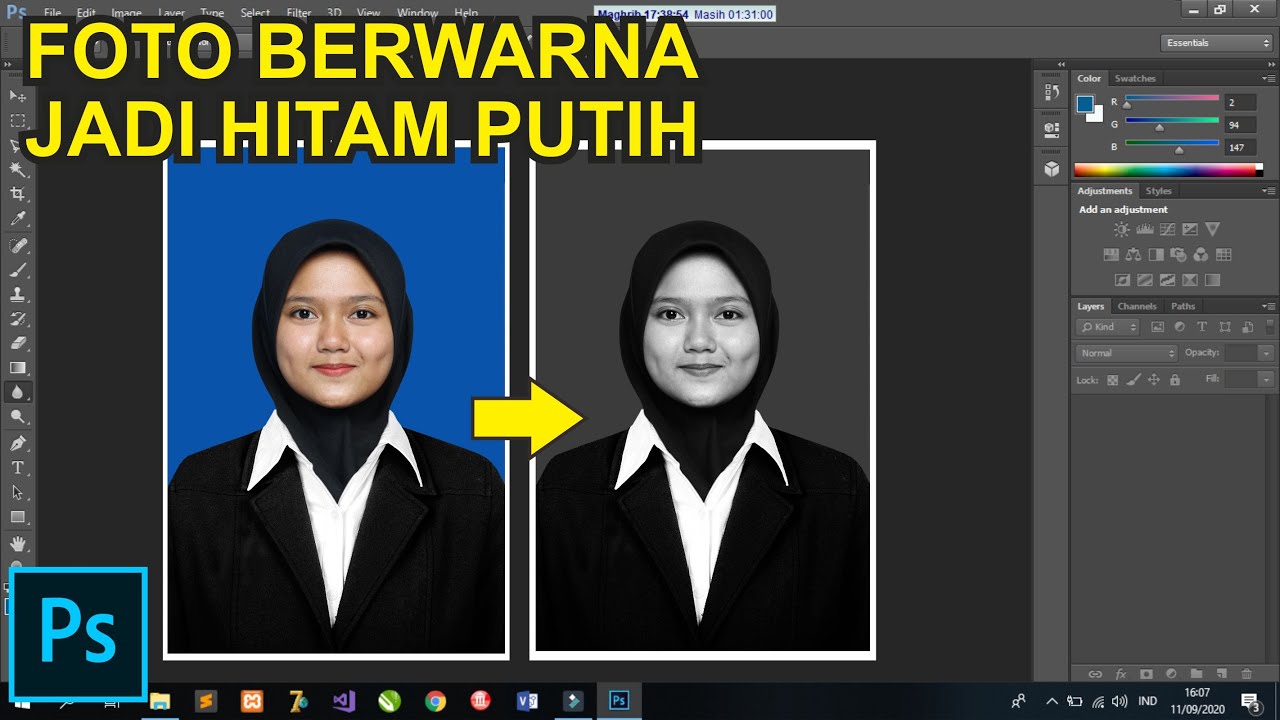 Detail Cara Membuat Foto Hitam Putih Menjadi Berwarna Di Photoshop Nomer 11