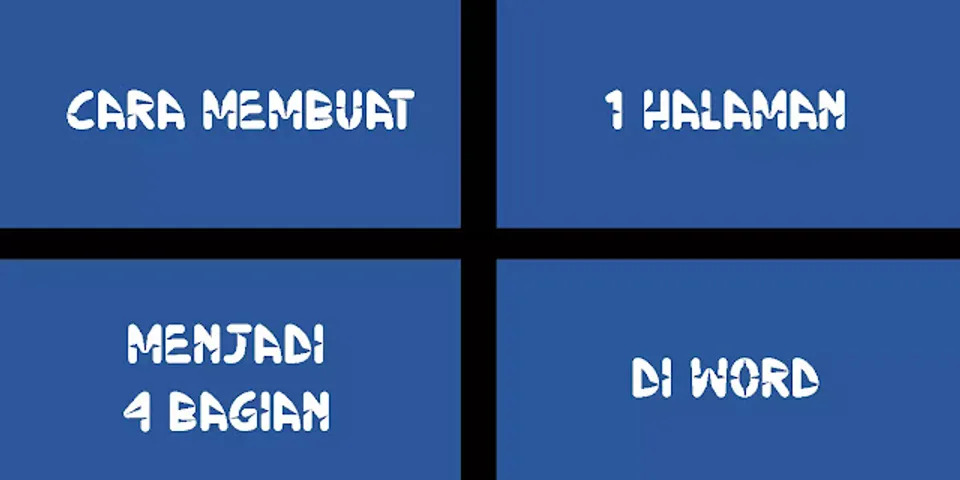 Cara Membuat Foto Menjadi 4 Bagian - 43+ Koleksi Gambar