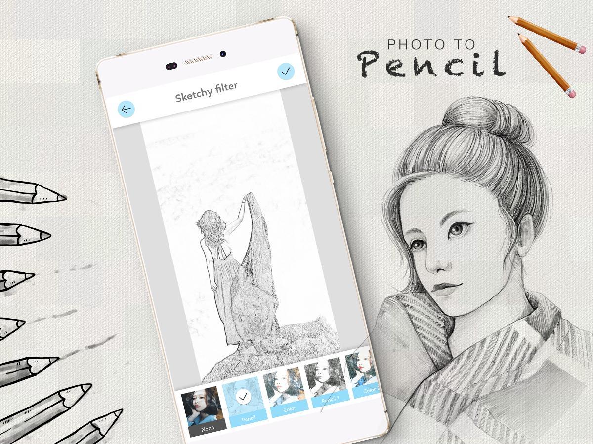 Detail Cara Membuat Foto Menjadi Gambar Pensil Nomer 2