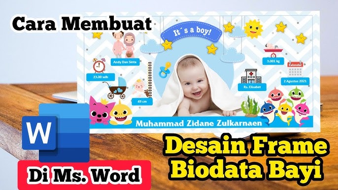 Detail Cara Membuat Frame Biodata Bayi Nomer 21