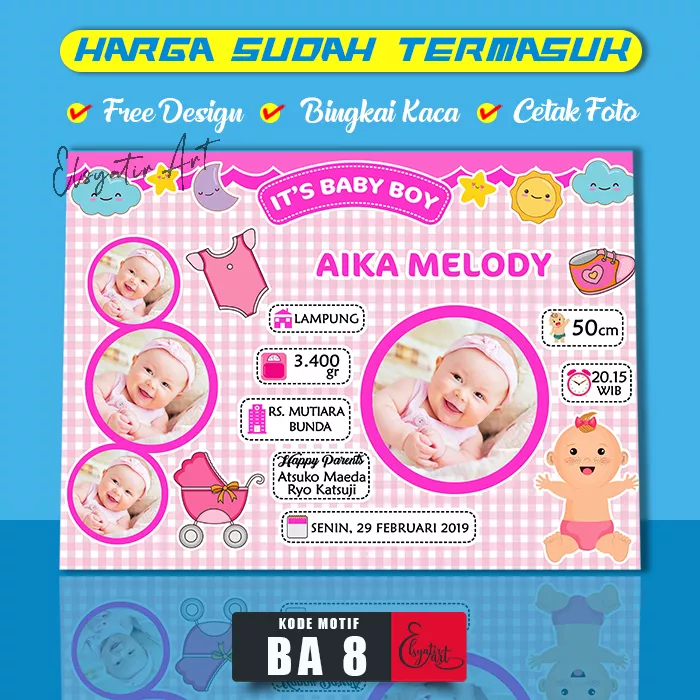 Detail Cara Membuat Frame Biodata Bayi Nomer 24