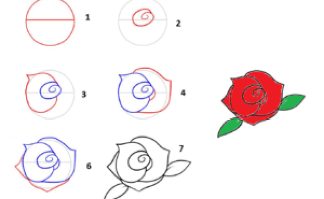 Detail Cara Membuat Gambar Bunga Mawar Dengan Mudah Nomer 9