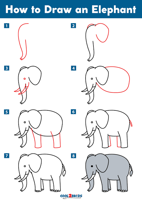 Detail Cara Membuat Gambar Gajah Nomer 6