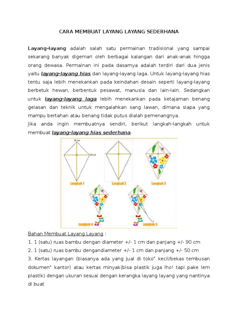 Detail Cara Membuat Gambar Layang Layang Nomer 24