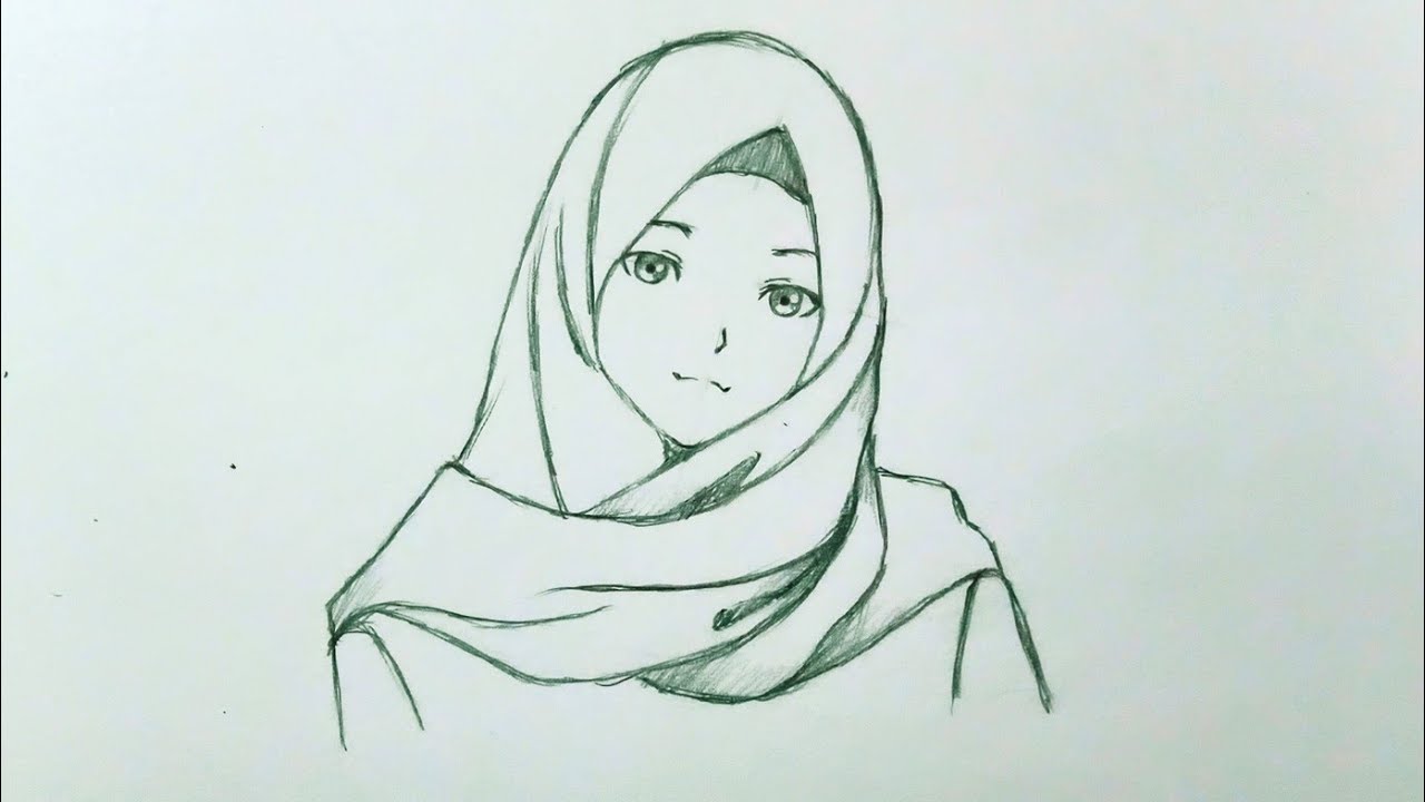 Detail Cara Membuat Gambar Orang Berhijab Nomer 2