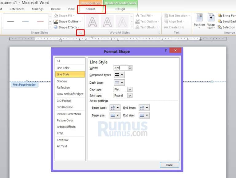 Detail Cara Membuat Garis Di Kop Surat Nomer 5