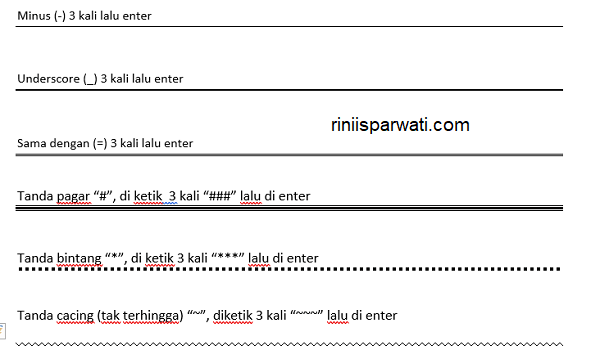 Detail Cara Membuat Garis Seperti Buku Di Word Nomer 46