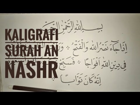 Detail Cara Membuat Kaligrafi Surat An Nashr Nomer 3