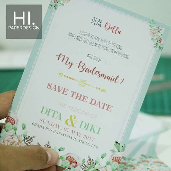 Detail Cara Membuat Kartu Ucapan Bridesmaid Nomer 37