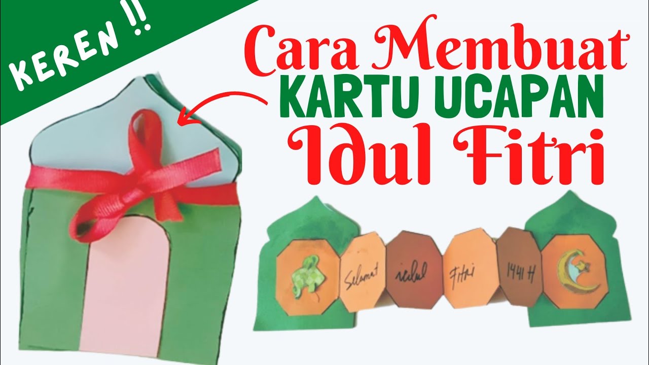 Detail Cara Membuat Kartu Ucapan Idul Fitri 3d Nomer 3