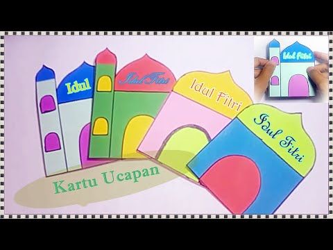 Detail Cara Membuat Kartu Ucapan Idul Fitri 3d Nomer 53