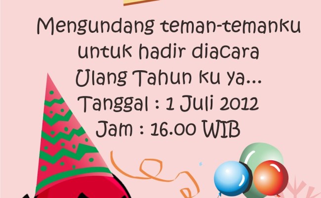 Detail Cara Membuat Kartu Undangan Ulang Tahun Nomer 11