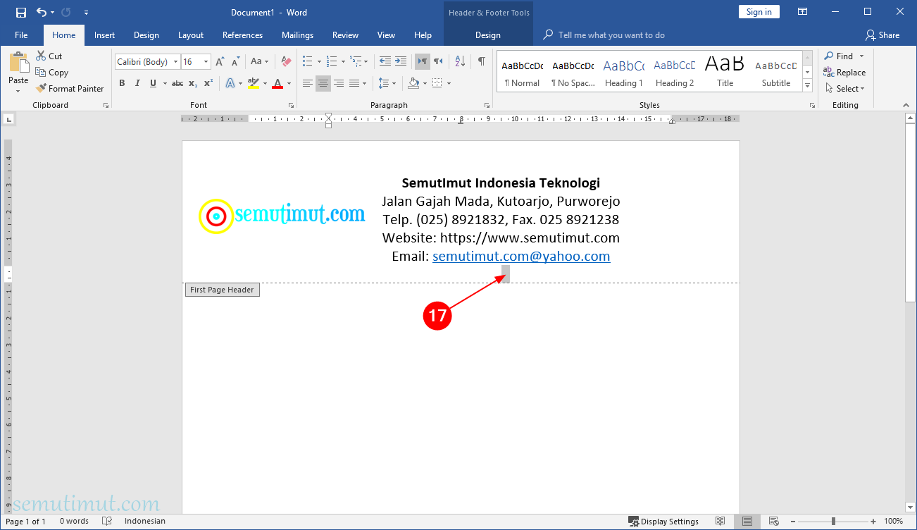 Detail Cara Membuat Kop Surat Dengan Logo Nomer 41