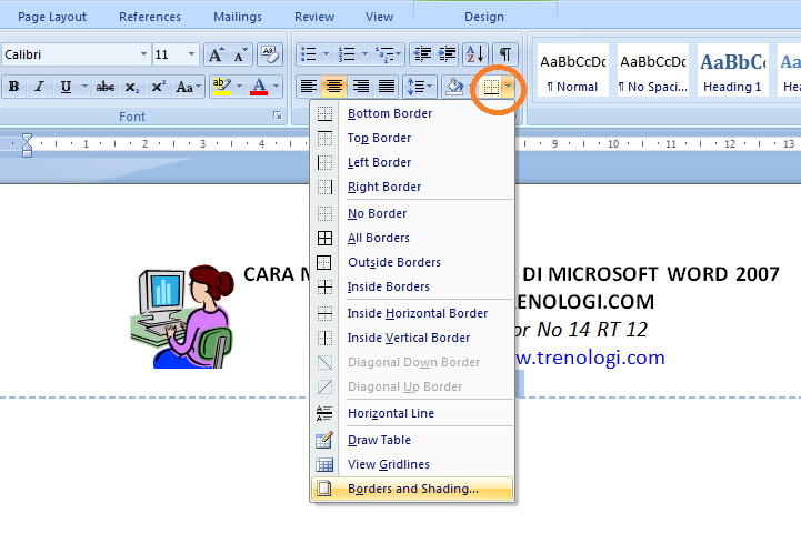 Detail Cara Membuat Kop Surat Di Word 2010 Nomer 9