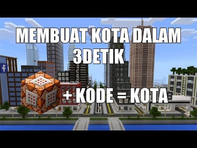 Detail Cara Membuat Kota Dengan Command Block Di Minecraft Pe Android Nomer 4