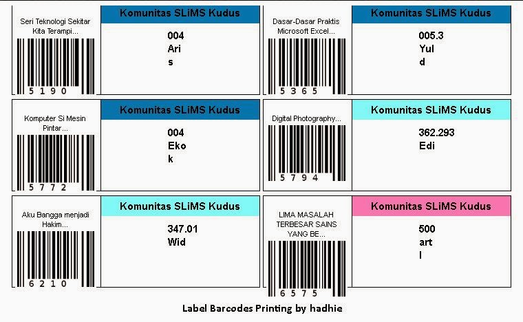 Detail Cara Membuat Label Buku Perpustakaan Dengan Word Nomer 21