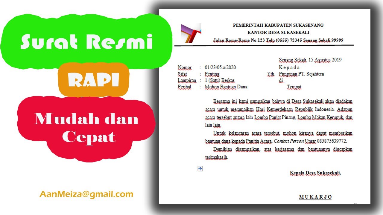 Detail Cara Membuat Lampiran Surat Nomer 52