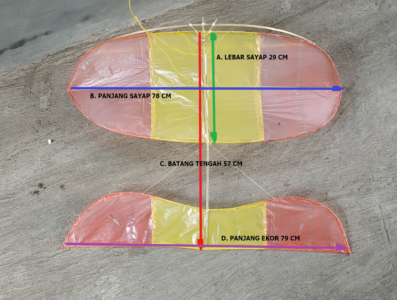 Detail Cara Membuat Layang Layang Peteng Nomer 9