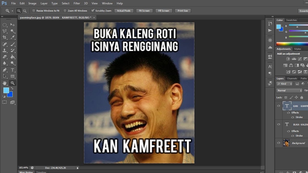 Cara Membuat Meme Di Photoshop - KibrisPDR