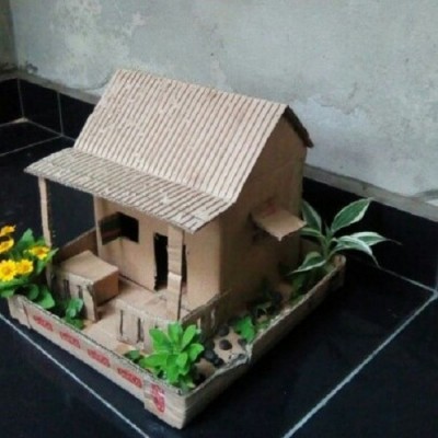 Detail Cara Membuat Miniatur Rumah Dari Kardus Nomer 14