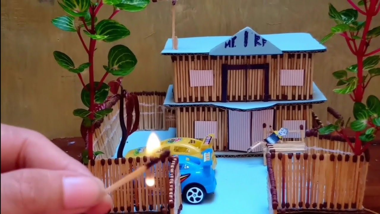 Detail Cara Membuat Miniatur Rumah Dari Korek Api Nomer 7