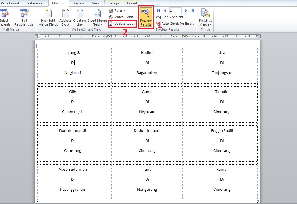 Detail Cara Membuat Nama Undangan Di Kertas Label 103 Nomer 45