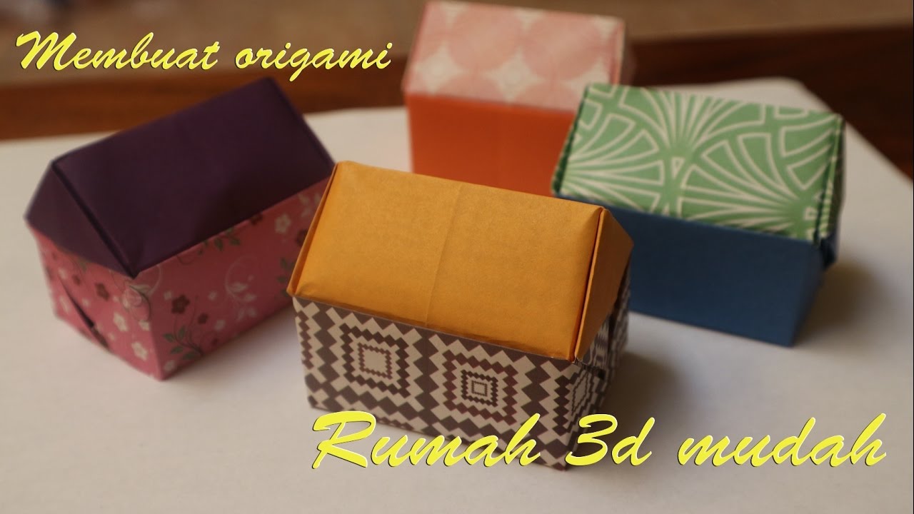 Detail Cara Membuat Origami Rumah 3d Nomer 8