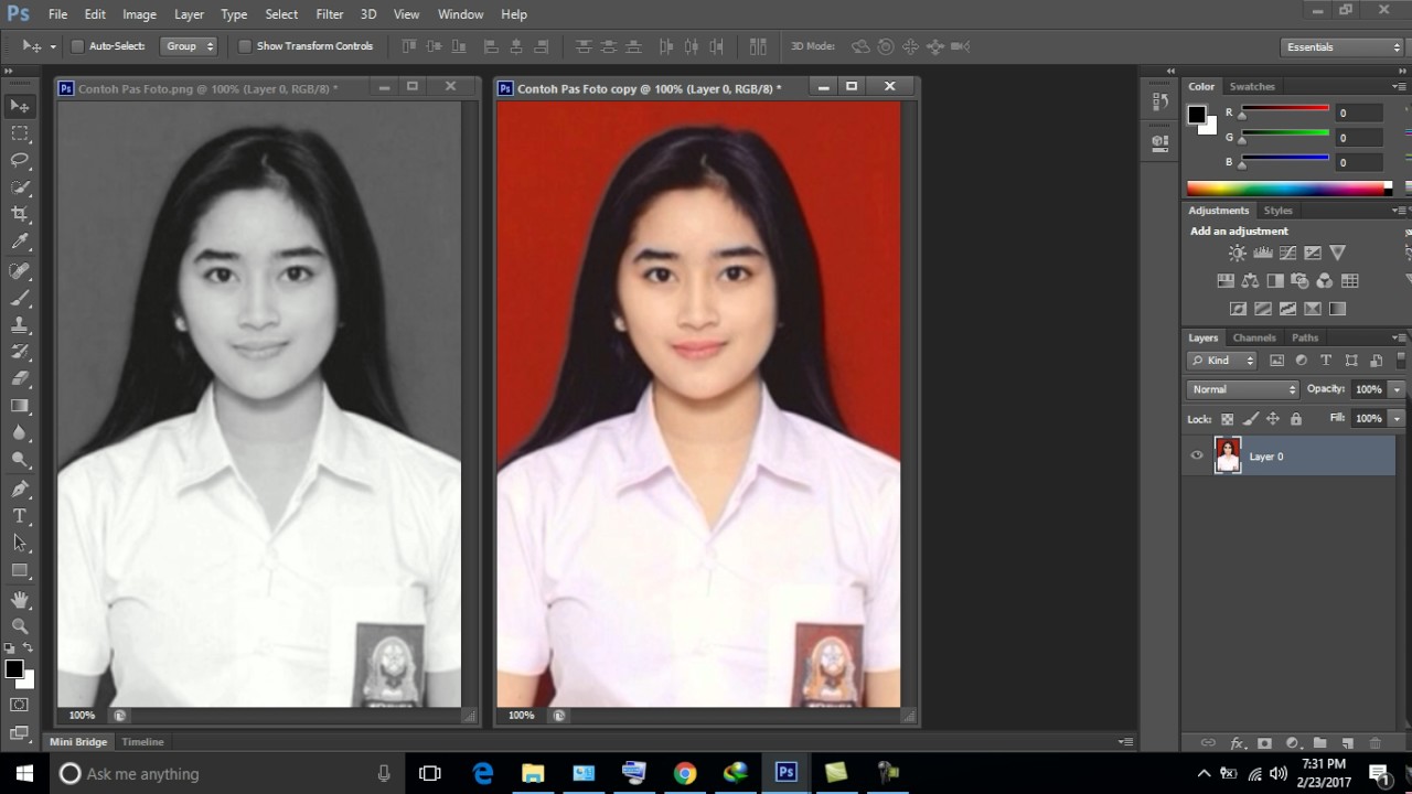 Detail Cara Membuat Pas Foto Hitam Putih Nomer 9