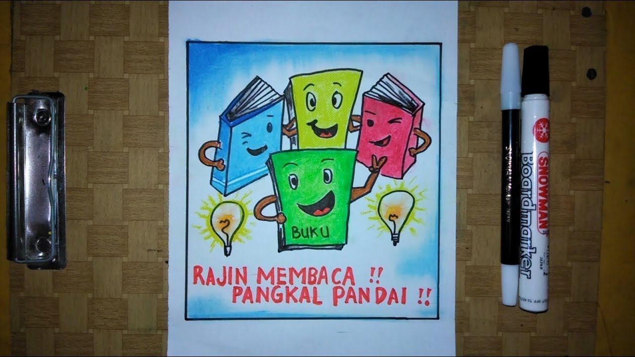 Cara Membuat Poster Di Buku Gambar - KibrisPDR