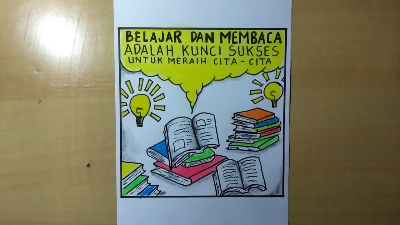 Detail Cara Membuat Poster Di Buku Gambar Nomer 4