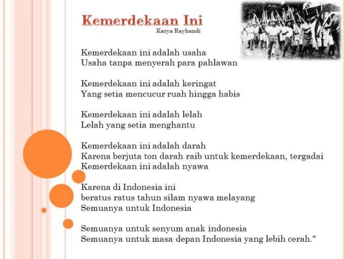 Detail Cara Membuat Puisi Kemerdekaan Nomer 4