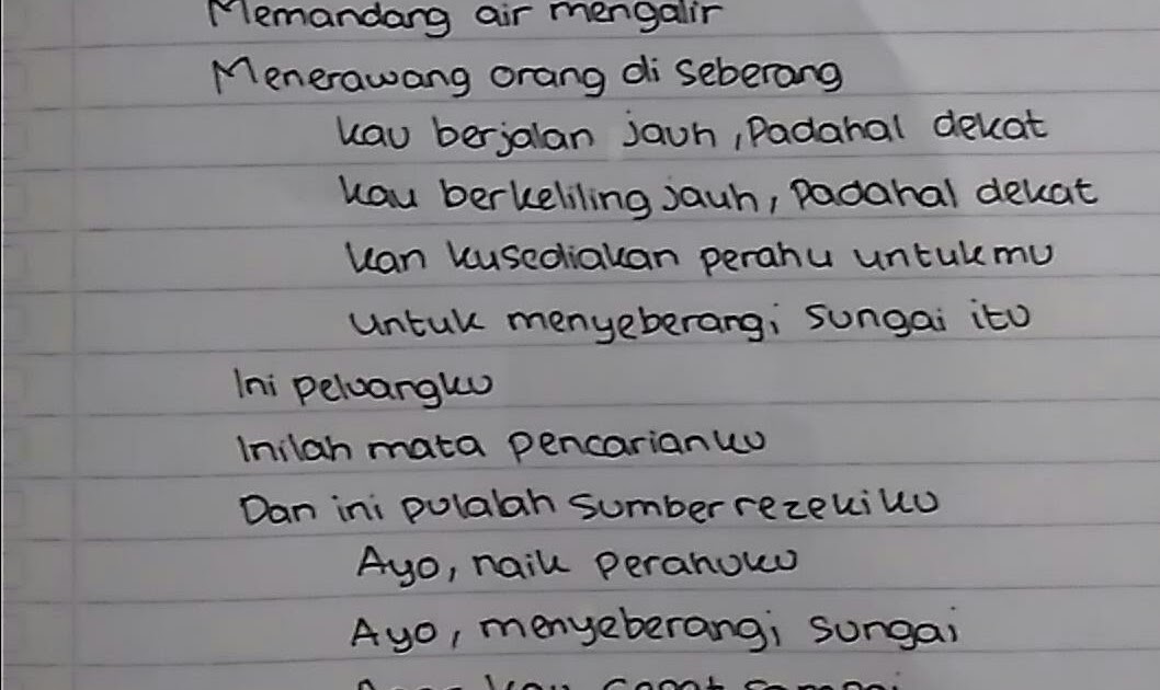 Detail Cara Membuat Puisi Menjadi Prosa Nomer 19